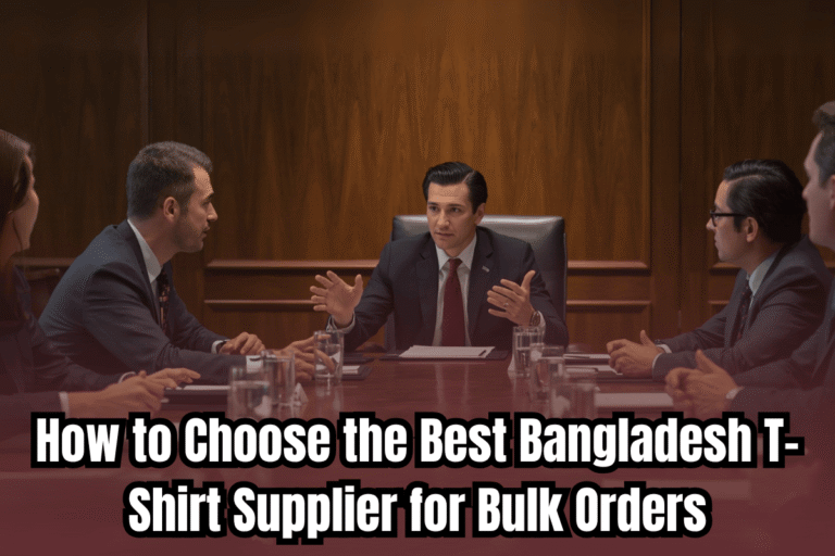 How to Choose the Best Bangladesh T-Shirt Supplier for Bulk Orders