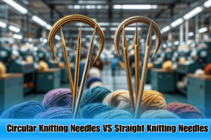 Circular knitting needles vs straight knitting needles