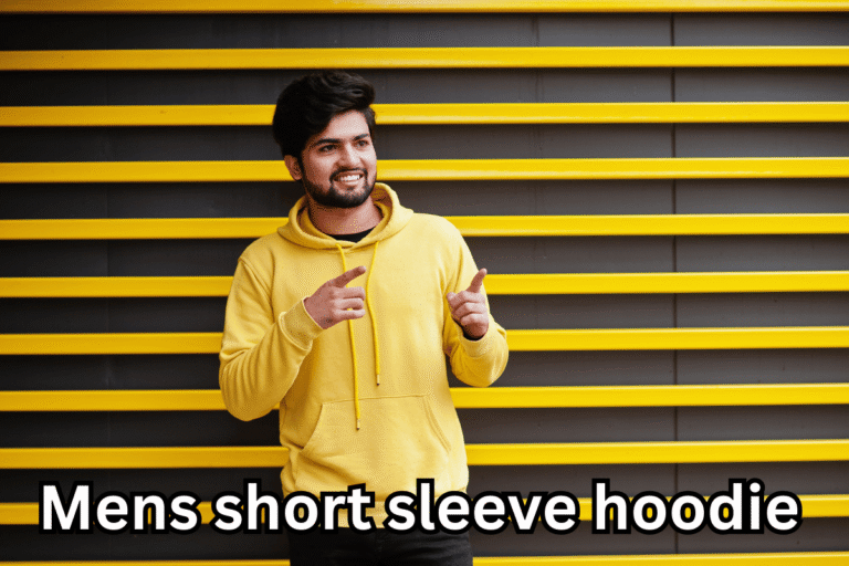 mens short sleeve hoodie