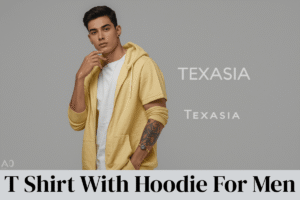 t shirt with hoodie for men