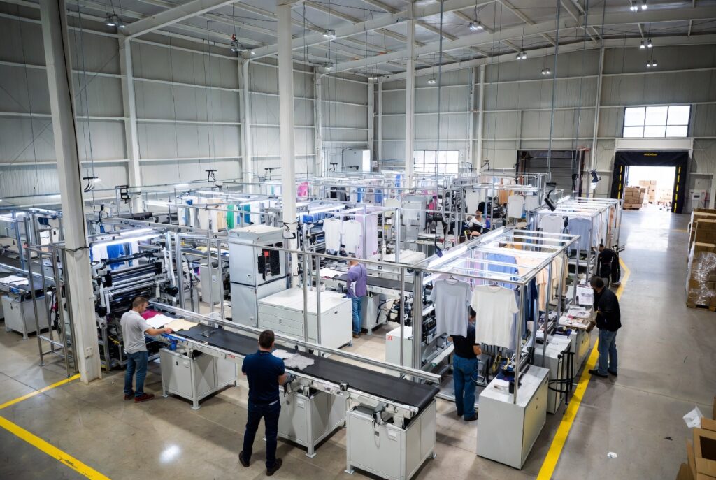 How are t shirts manufactured