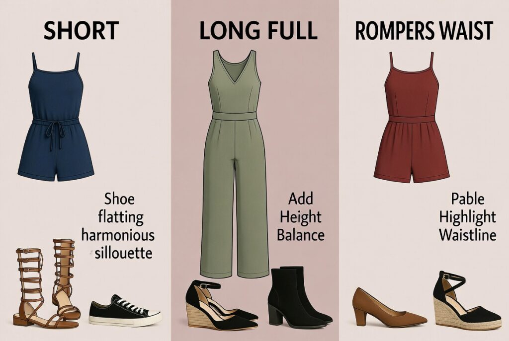 How to Match Shoes with the Style and Length of Rompers