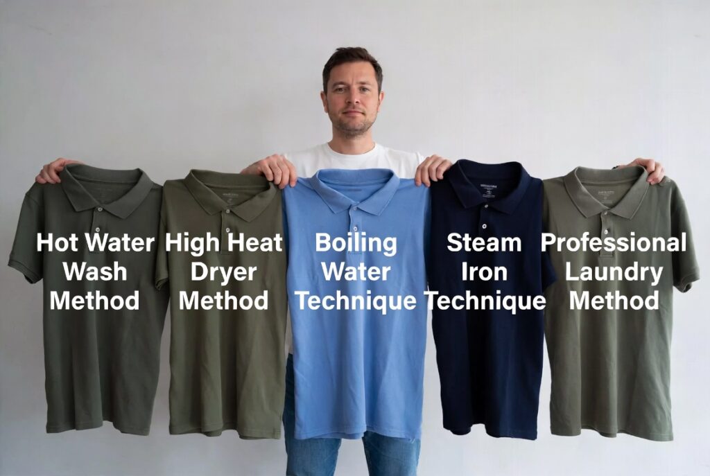 Top 5 Effective Methods on How to Shrink Polo T Shirts