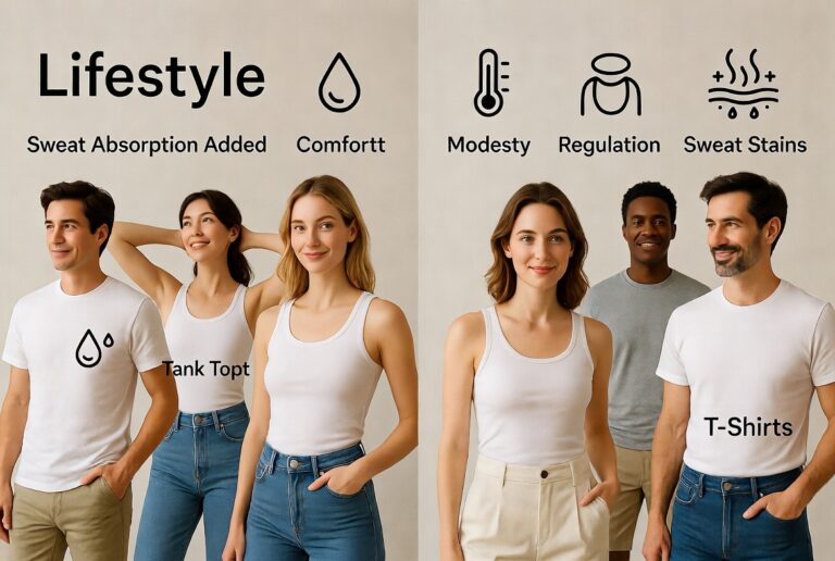 Why do people wear tank tops under t shirts