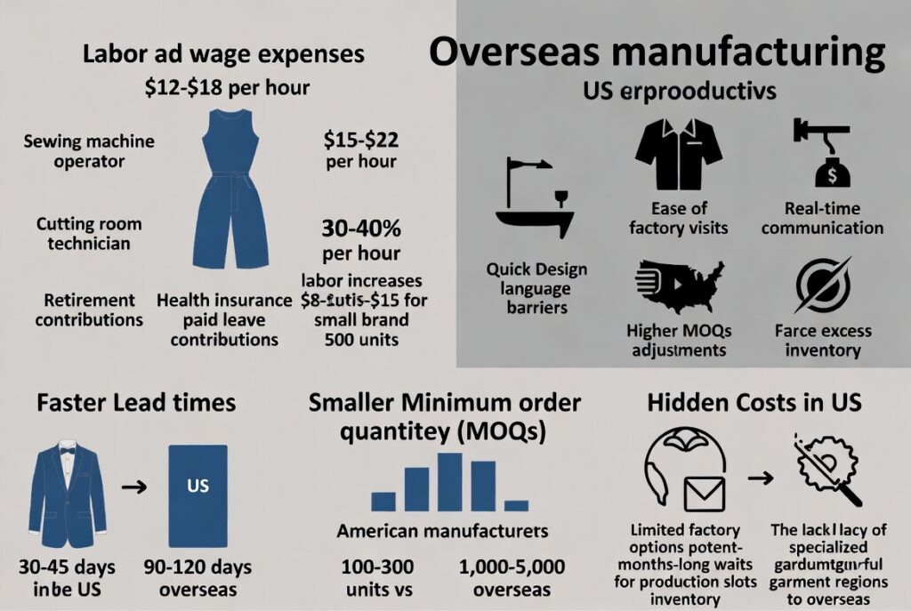 Cost Comparison US vs Overseas Clothing Manufacturing: United States Breakdown