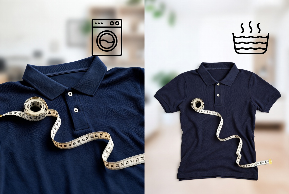 how to shrink polo t shirts