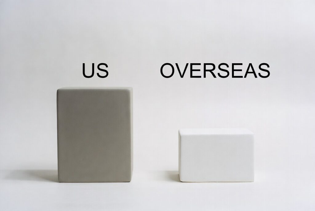 us vs overseas