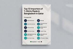 Top 10 Importers of T-shirts Made in Bangladesh in the Qatar