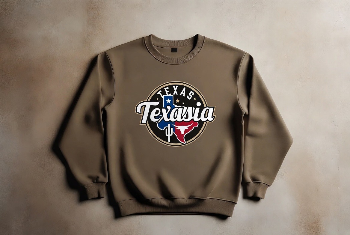 Crew neck pullover sweatshirt