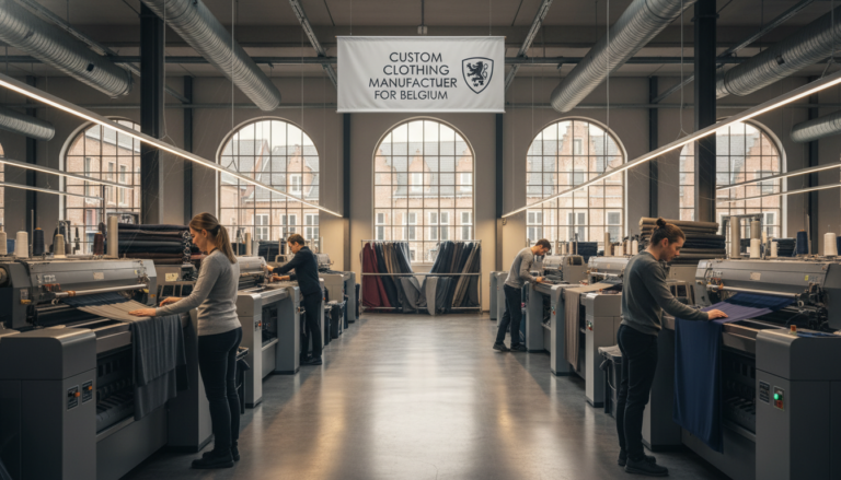 Custom Clothing Manufacturer for Belgium