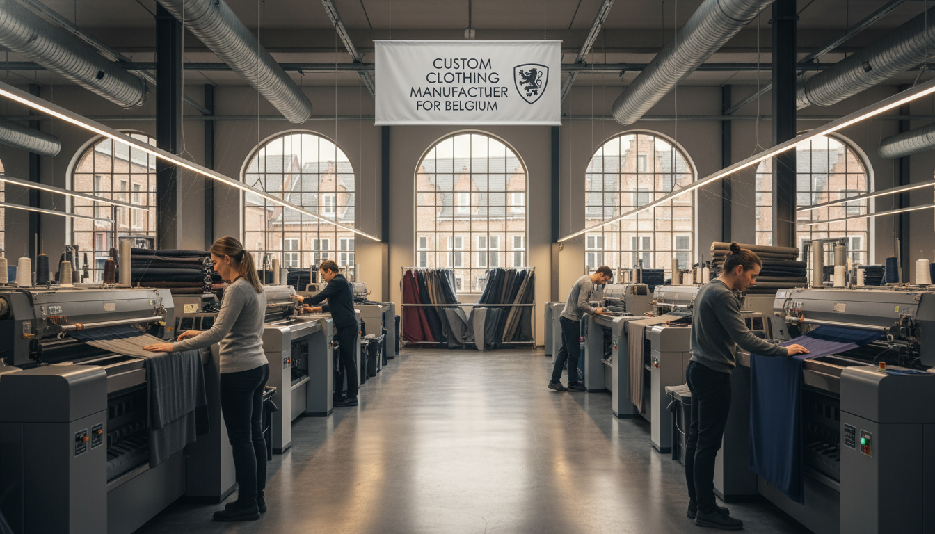 Custom Clothing Manufacturer for Belgium