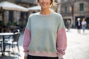 Ladies Drop Shoulder Sweatshirt Clothing Manufacturer for Europe