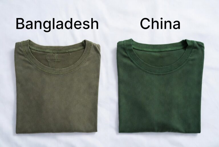 Bangladesh T shirt quality vs China