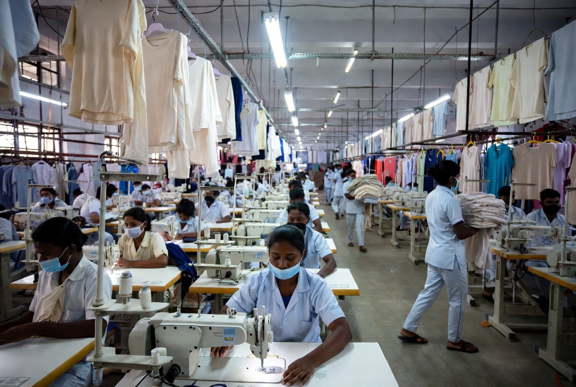 Cotton T-shirt production in Bangladesh