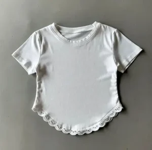 Curved Hem or Scallop Hem T-Shirt