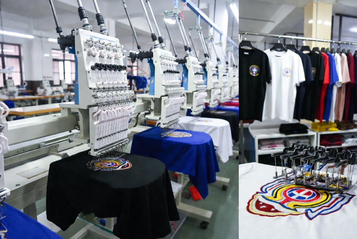 Custom embroidered T-shirt Bangladesh