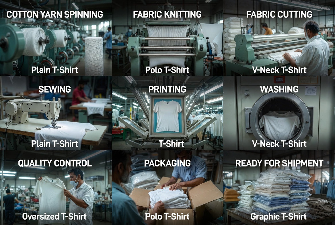 How T shirts are manufactured in Bangladesh