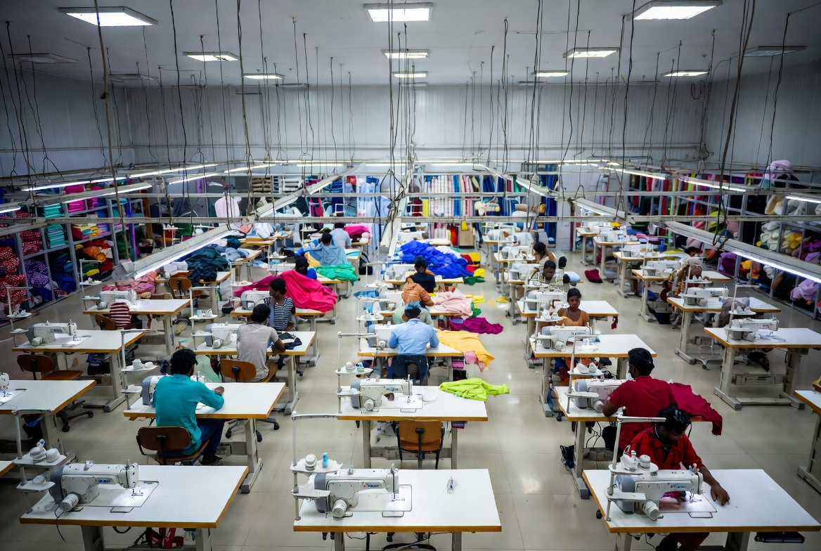 Clothing production hubs in Bangladesh