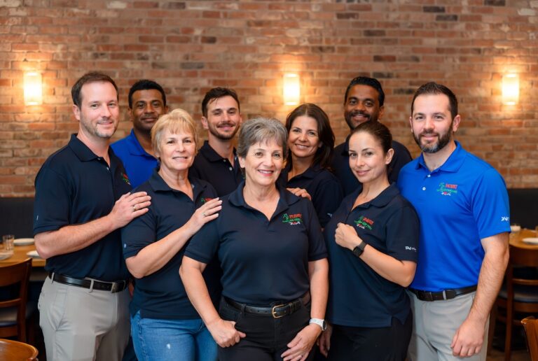 Custom embroidered polo shirts for restaurants