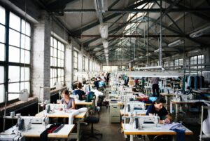 European clothing factory