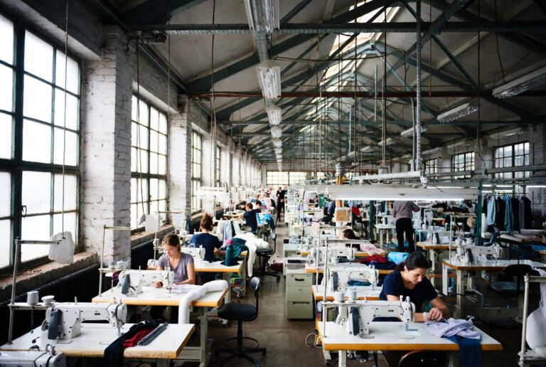 European clothing factory