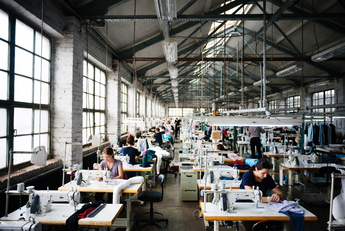 European clothing factory