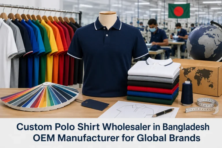custom polo shirt wholesaler in Bangladesh OEM manufacturer