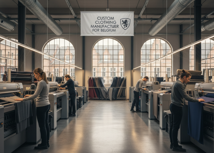 Custom Clothing Manufacturer for Belgium