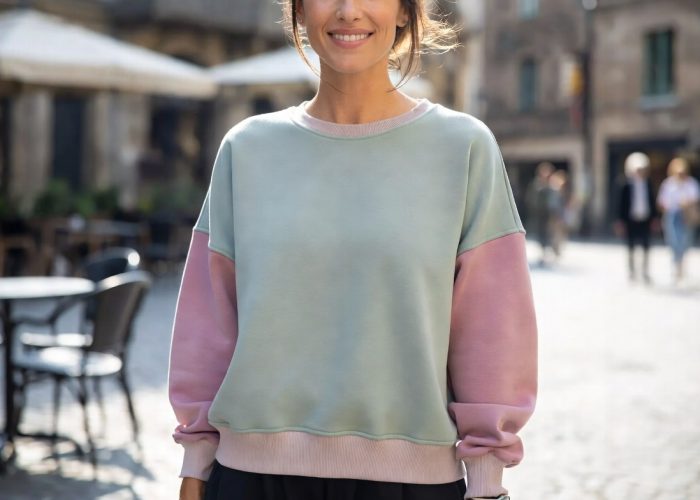 Ladies Drop Shoulder Sweatshirt Clothing Manufacturer for Europe